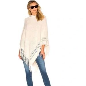 Tularosa hooded fringe poncho